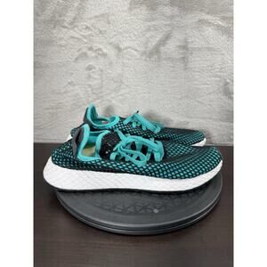Adidas Deerupt Hi Res Aqua Blue Athletic Running Shoes B41775 Men's Size 10